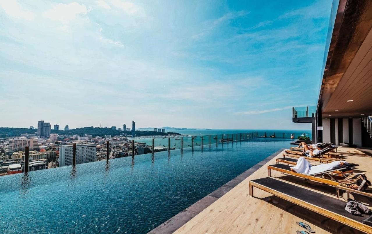 Central Pattaya - Sea View Large Balcony Condo With Infinity Pool Екстер'єр фото