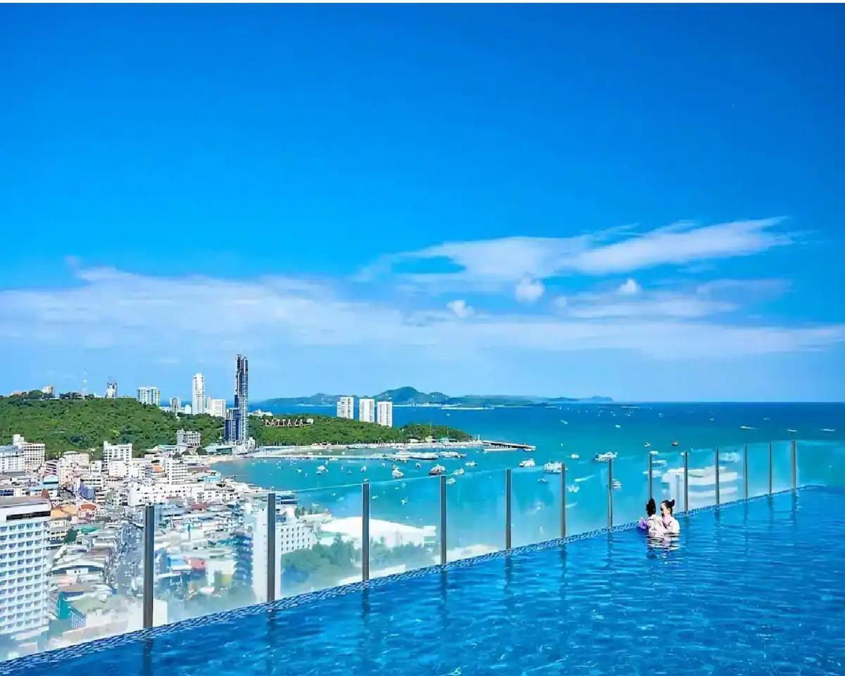Central Pattaya - Sea View Large Balcony Condo With Infinity Pool Екстер'єр фото